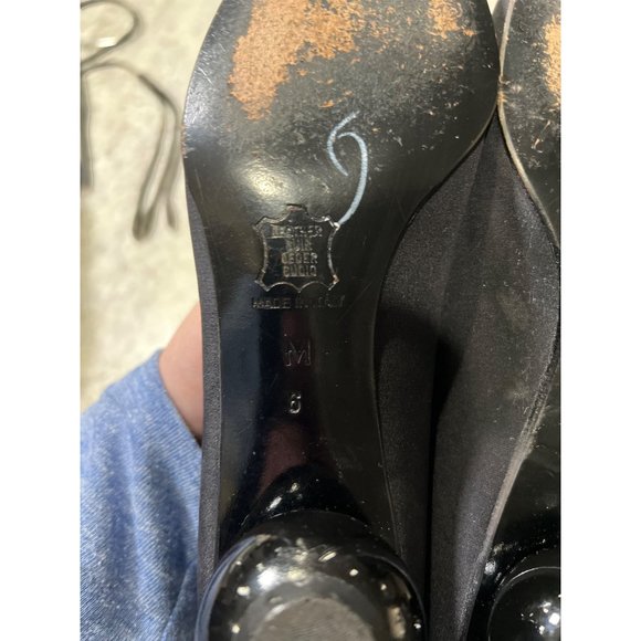 Vintage Saint Laurent Sculpted Ball Heels - Size - Picture 7 of 8